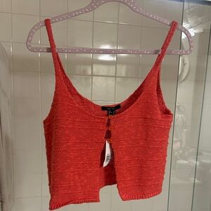 Forever 21 Coral Knit Tank Top
